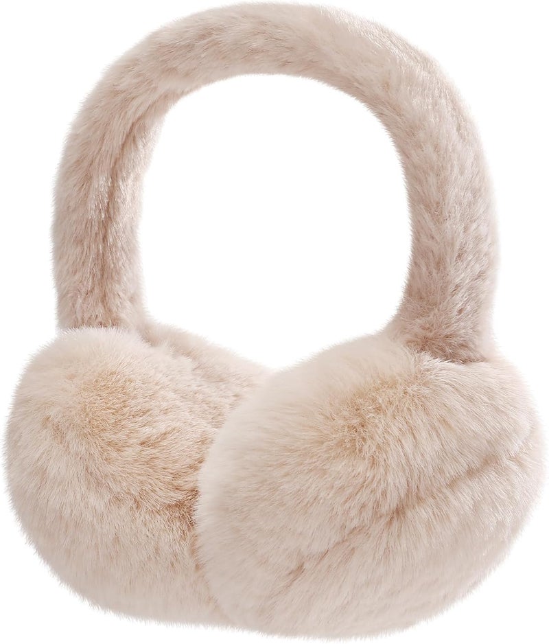 Clothclose Ear Muffs for Kids - Furry Ear Muffs for Winter Women Girls Boys, Foldable Cozy Winter Earmuffs Warmers - Image 1